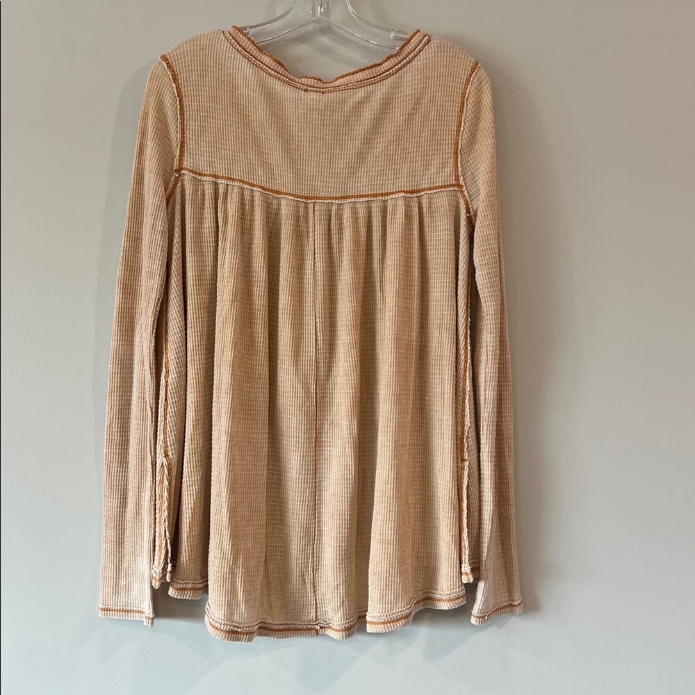 We The Free Beige Long Sleeve Blouse - Picture 5 of 7